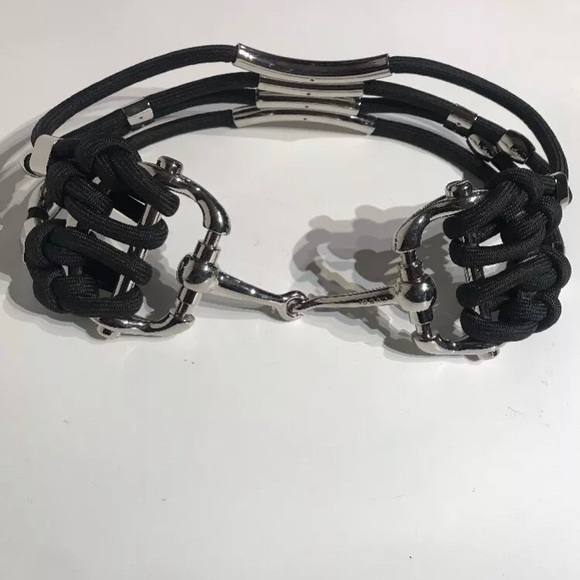 ‼️SOLD‼️Authentic Black Gucci Rope  Waist Belt - Picture 2 of 4